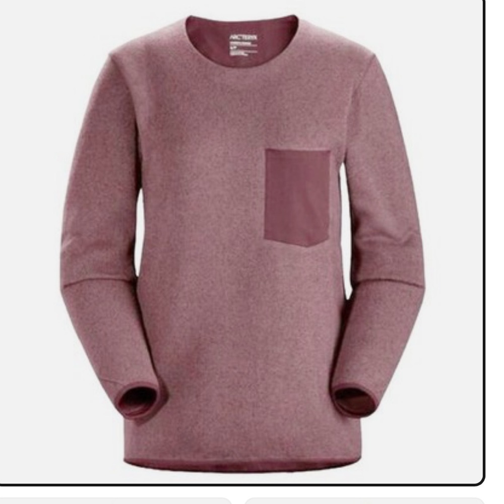 Arc'teryx womens Crewneck Sweater in Dusty Rose